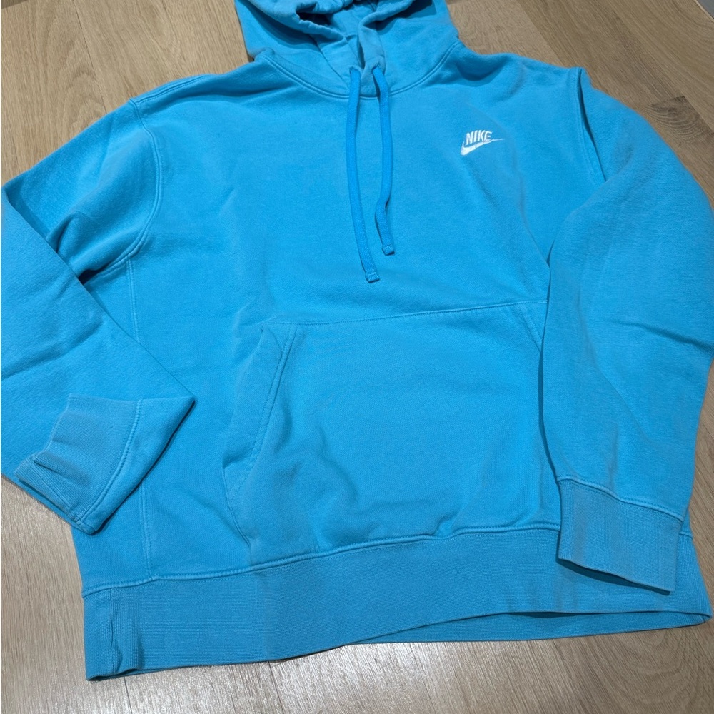 Nike Blue Quarter-Zip Pullover Sweater